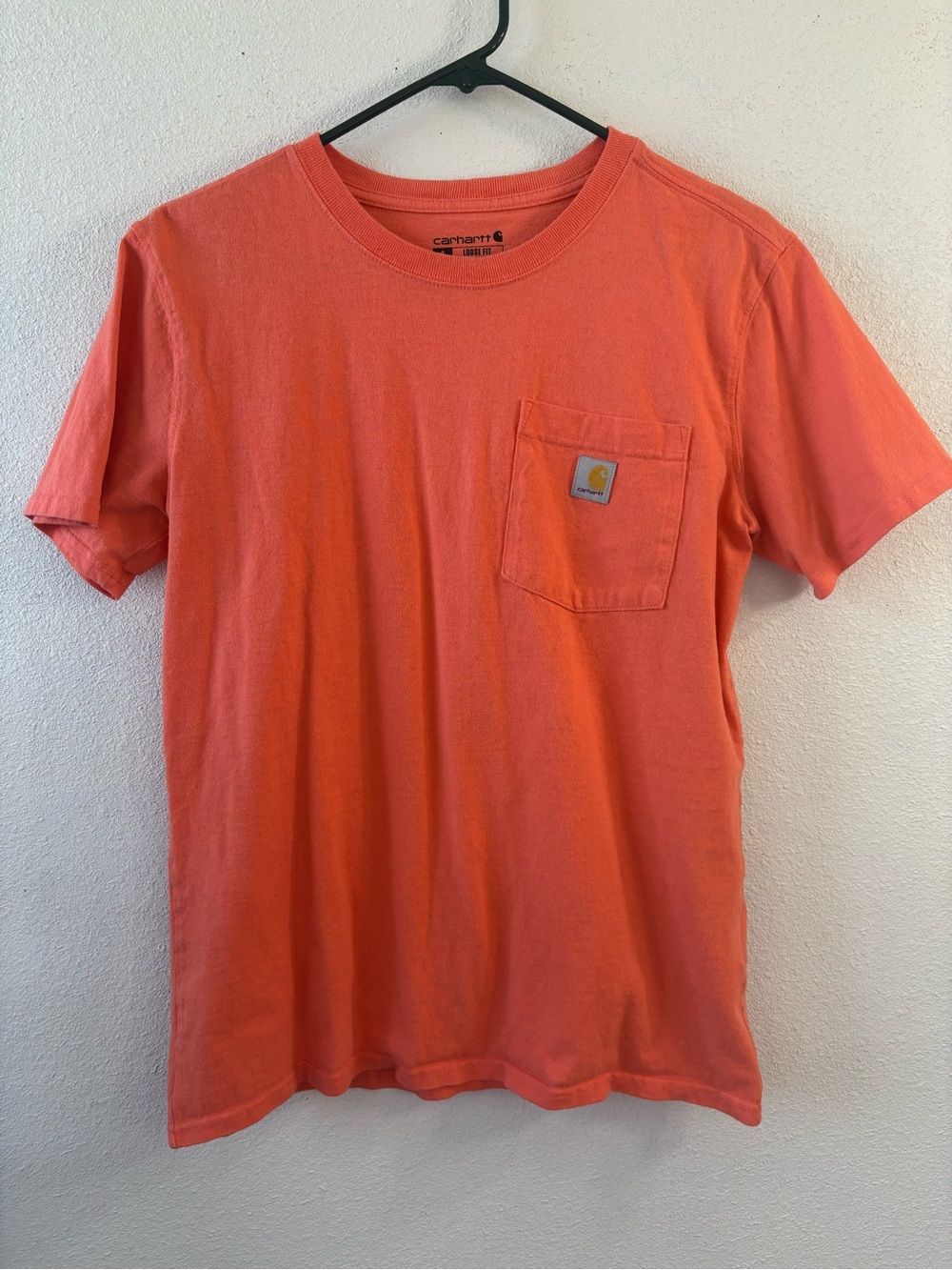 Carhartt Women’s Size S Loose Fit Pocket Tee in Coral